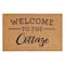 28.75" Brown Welcome to the Cottage Doormat by Celebrate It™